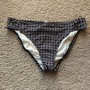 Black & Brown Patterned Bikini Bottoms